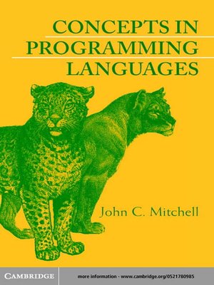 cover image of Concepts in Programming Languages